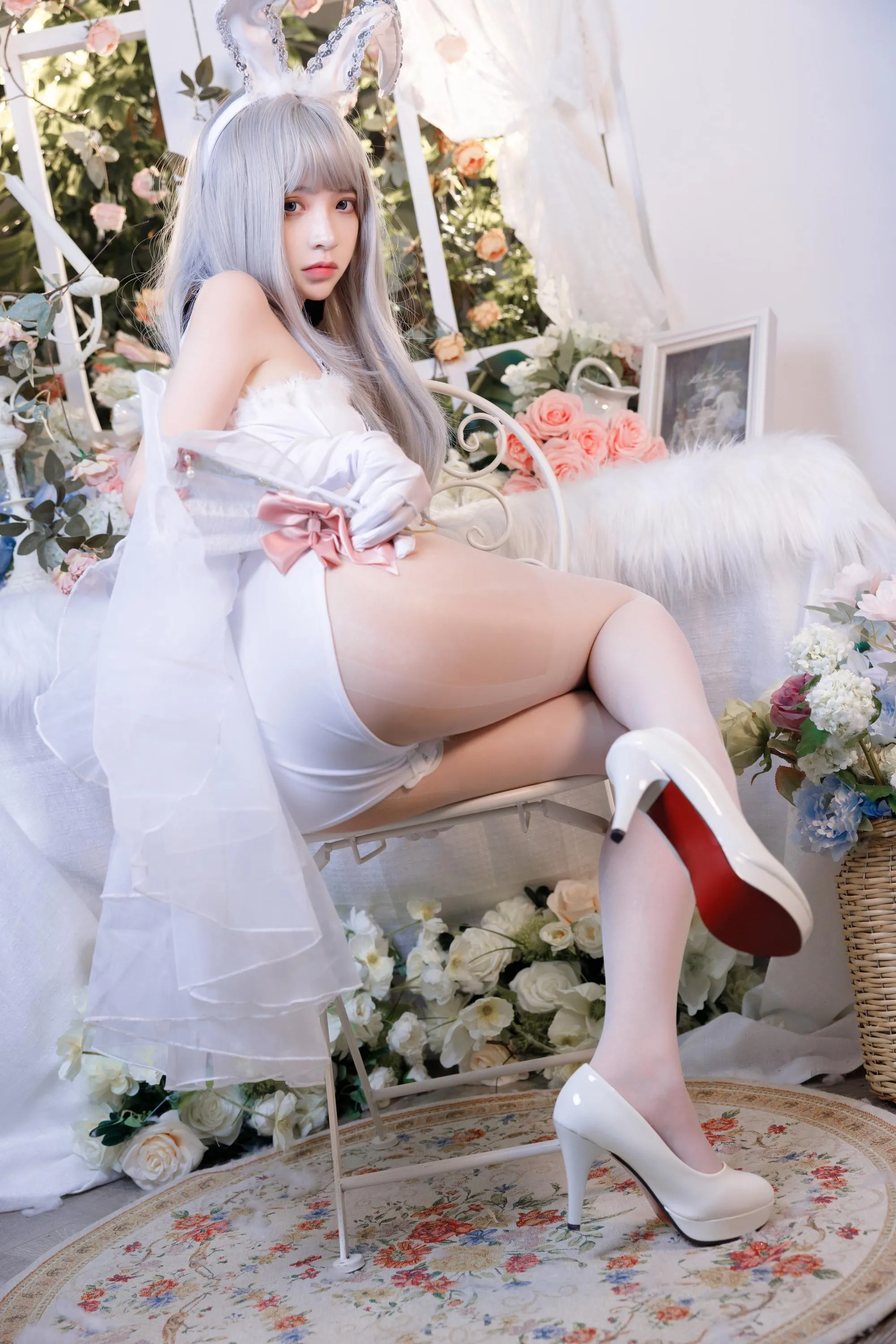 疯猫ss – NO.126 纯白绒绒兔 [40P]插图5
